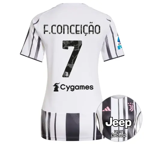 FC Juventus Turin Shop – Buy juventus home jersey 202526 – women – serie a pack – 2526 – 7 – f.conceiÇÃo Jerseys & Accessories Online