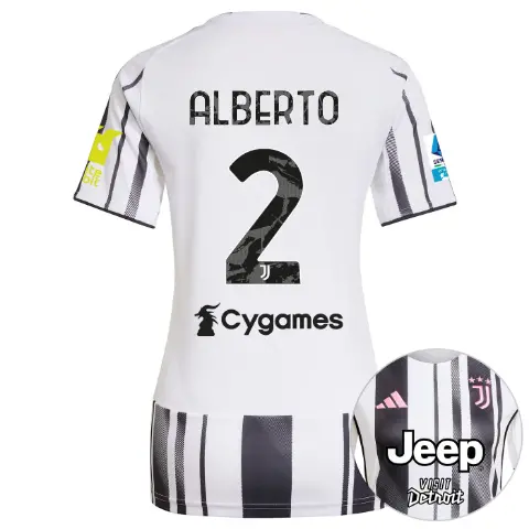 FC Juventus Turin Shop – Buy juventus home jersey 202526 – women – serie a pack – 2526 – sleeve sponsor whitebit – 2 – alberto Jerseys & Accessories Online