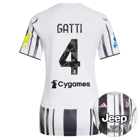 FC Juventus Turin Shop – Buy juventus home jersey 202526 – women – serie a pack – 2526 – sleeve sponsor whitebit – 4 – gatti Jerseys & Accessories Online