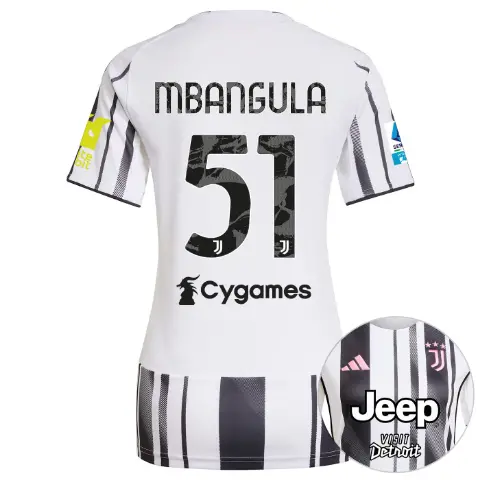 FC Juventus Turin Shop – Buy juventus home jersey 202526 – women – serie a pack – 2526 – sleeve sponsor whitebit – 51 – mbangula Jerseys & Accessories Online