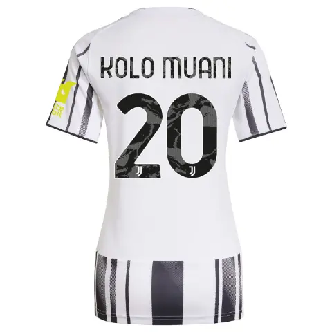 FC Juventus Turin Shop – Buy juventus home jersey 202526 – women – sleeve sponsor whitebit – 20 – kolo muani Jerseys & Accessories Online