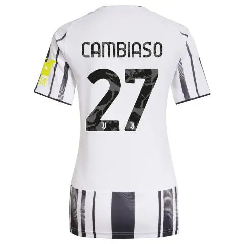 FC Juventus Turin Shop – Buy juventus home jersey 202526 – women – sleeve sponsor whitebit – 27 – cambiaso Jerseys & Accessories Online