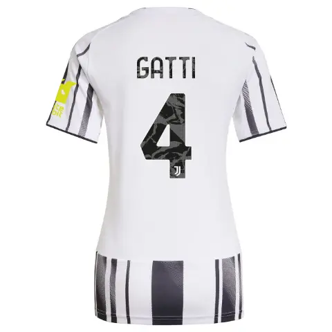 FC Juventus Turin Shop – Buy juventus home jersey 202526 – women – sleeve sponsor whitebit – 4 – gatti Jerseys & Accessories Online