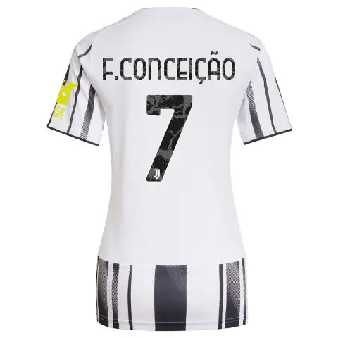 FC Juventus Turin Shop – Buy juventus home jersey 202526 – women – sleeve sponsor whitebit – 7 – f.conceiÇÃo Jerseys & Accessories Online