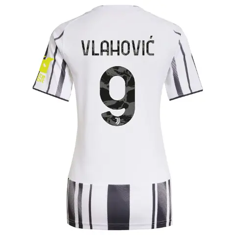 FC Juventus Turin Shop – Buy juventus home jersey 202526 – women – sleeve sponsor whitebit – 9 – vlahoviĆ Jerseys & Accessories Online