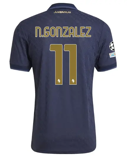 FC Juventus Turin Shop – Buy juventus third authentic jersey 202425 – 11 – n.gonzalez – champions league pack Jerseys & Accessories Online