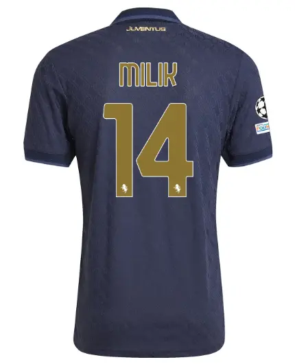 FC Juventus Turin Shop – Buy juventus third authentic jersey 202425 – 14 – milik – champions league pack Jerseys & Accessories Online