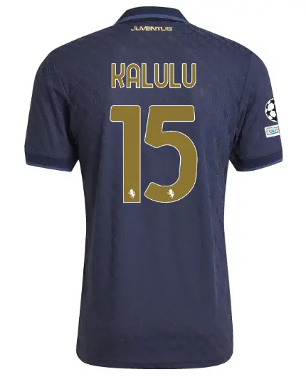 FC Juventus Turin Shop – Buy juventus third authentic jersey 202425 – 15 – kalulu – champions league pack Jerseys & Accessories Online