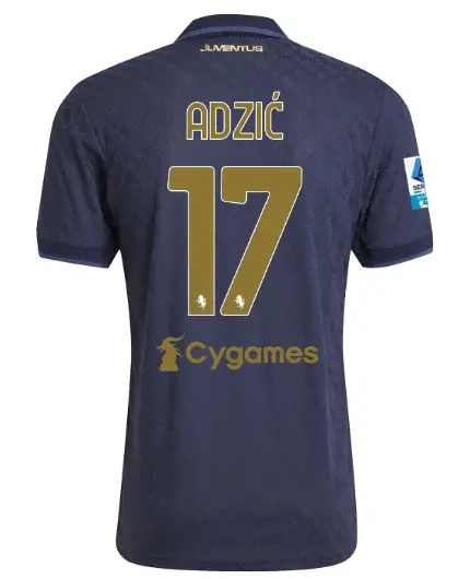 FC Juventus Turin Shop – Buy juventus third authentic jersey 202425 – 17 – adziĆ – serie a pack Jerseys & Accessories Online