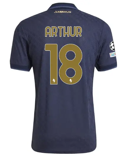 FC Juventus Turin Shop – Buy juventus third authentic jersey 202425 – 18 – arthur – champions league pack Jerseys & Accessories Online