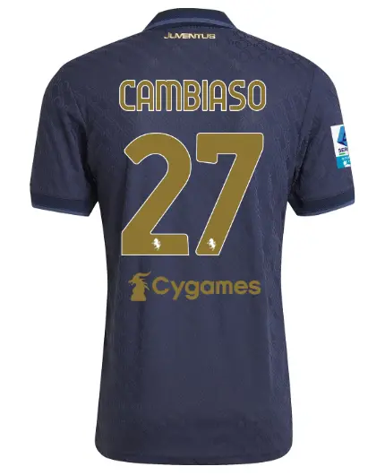 FC Juventus Turin Shop – Buy juventus third authentic jersey 202425 – 27 – cambiaso – serie a pack Jerseys & Accessories Online