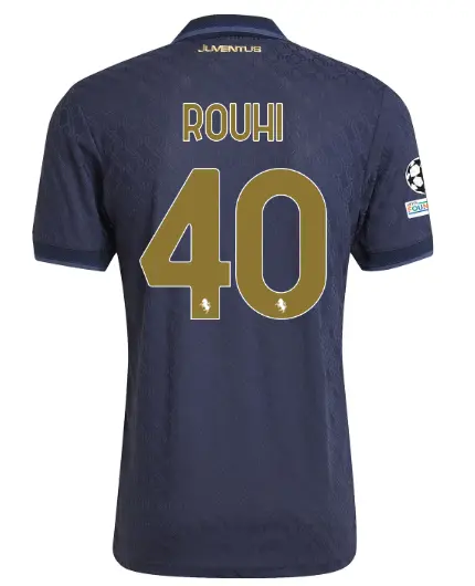 FC Juventus Turin Shop – Buy juventus third authentic jersey 202425 – 40 – rouhi – champions league pack Jerseys & Accessories Online