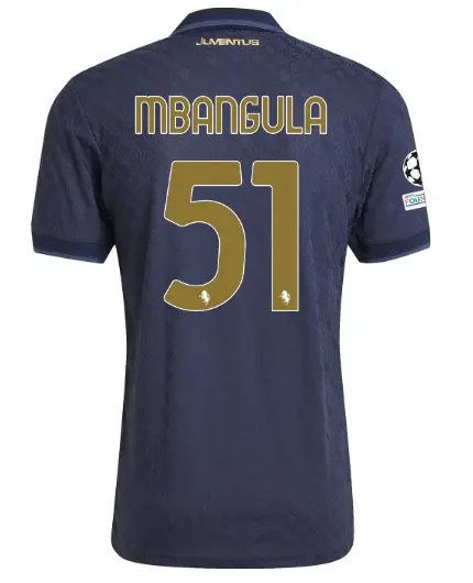 FC Juventus Turin Shop – Buy juventus third authentic jersey 202425 – 51 – mbangula – champions league pack Jerseys & Accessories Online