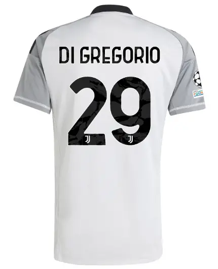 FC Juventus Turin Shop – Buy juventus third goalkeeper jersey 202425 – 29 – di gregorio – champions league pack Jerseys & Accessories Online
