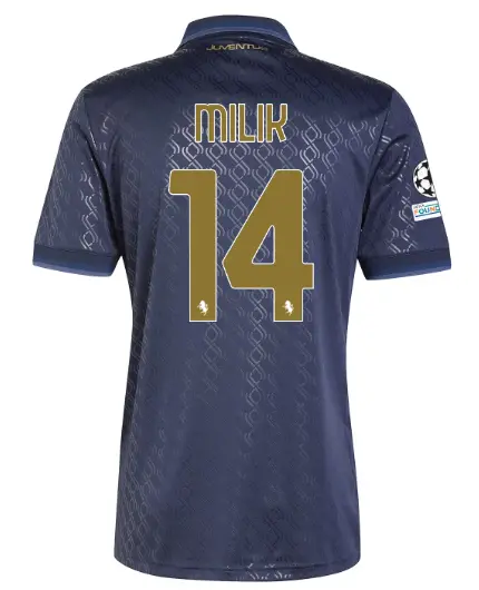 FC Juventus Turin Shop – Buy juventus third jersey 202425 – 14 – milik – champions league pack Jerseys & Accessories Online