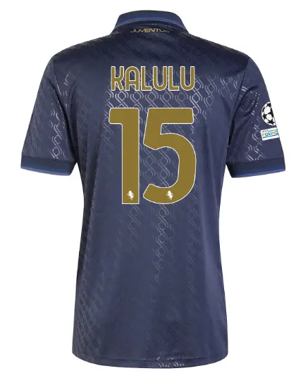 FC Juventus Turin Shop – Buy juventus third jersey 202425 – 15 – kalulu – champions league pack Jerseys & Accessories Online
