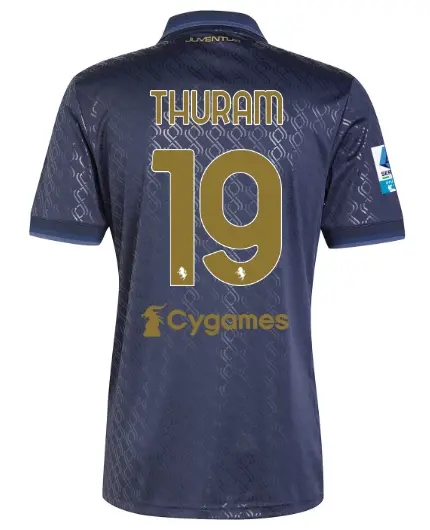 FC Juventus Turin Shop – Buy juventus third jersey 202425 – 19 – thuram – serie a pack Jerseys & Accessories Online
