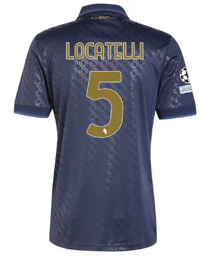 FC Juventus Turin Shop – Buy juventus third jersey 202425 – 5 – locatelli – champions league pack Jerseys & Accessories Online