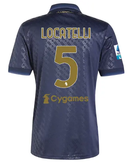 FC Juventus Turin Shop – Buy juventus third jersey 202425 – 5 – locatelli – serie a pack Jerseys & Accessories Online