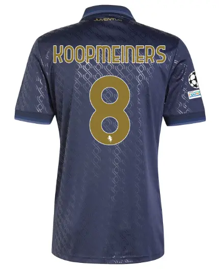 FC Juventus Turin Shop – Buy juventus third jersey 202425 – 8 – koopmeiners – champions league pack Jerseys & Accessories Online