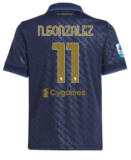 FC Juventus Turin Shop – Buy juventus third jersey 202425 – kids – 11 – n.gonzalez – serie a pack Jerseys & Accessories Online