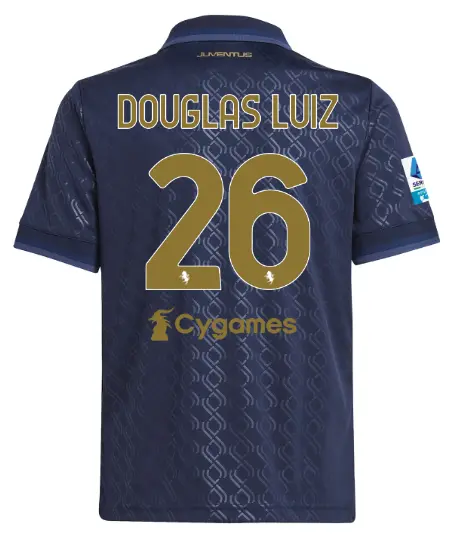 FC Juventus Turin Shop – Buy juventus third jersey 202425 – kids – 26 – douglas luiz – serie a pack Jerseys & Accessories Online