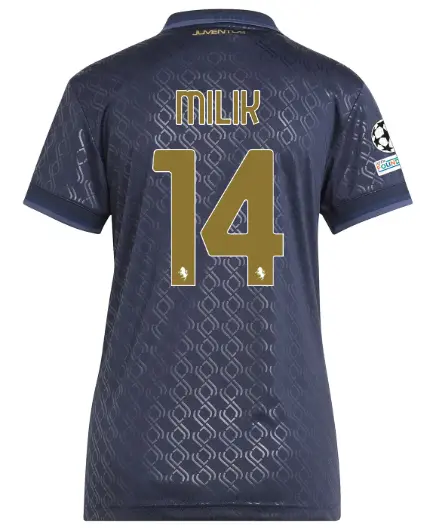 FC Juventus Turin Shop – Buy juventus third jersey 202425 – women – 14 – milik – champions league pack Jerseys & Accessories Online