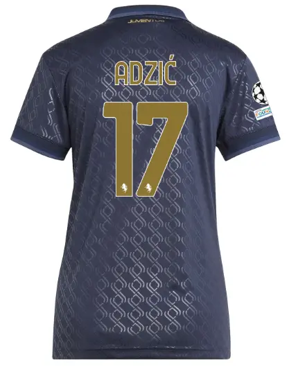 FC Juventus Turin Shop – Buy juventus third jersey 202425 – women – 17 – adziĆ – champions league pack Jerseys & Accessories Online