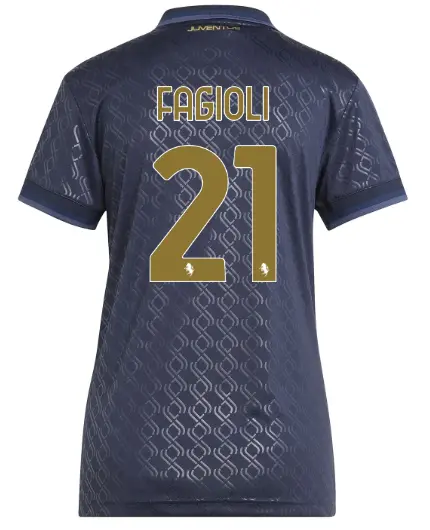 FC Juventus Turin Shop – Buy juventus third jersey 202425 – women – 21 – fagioli Jerseys & Accessories Online