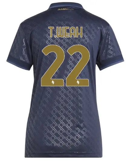 FC Juventus Turin Shop – Buy juventus third jersey 202425 – women – 22 – t.weah Jerseys & Accessories Online