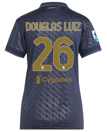 FC Juventus Turin Shop – Buy juventus third jersey 202425 – women – 26 – douglas luiz – serie a pack Jerseys & Accessories Online