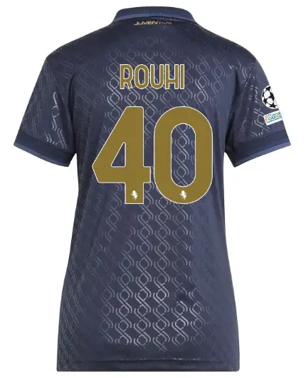 FC Juventus Turin Shop – Buy juventus third jersey 202425 – women – 40 – rouhi – champions league pack Jerseys & Accessories Online