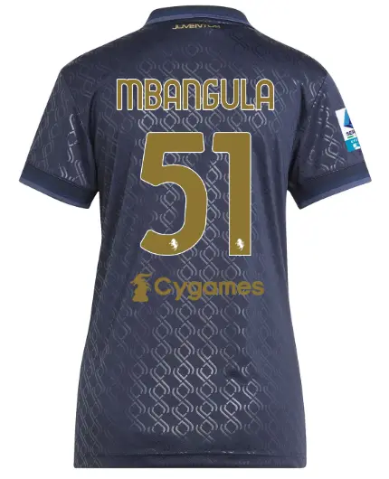 FC Juventus Turin Shop – Buy juventus third jersey 202425 – women – 51 – mbangula – serie a pack Jerseys & Accessories Online