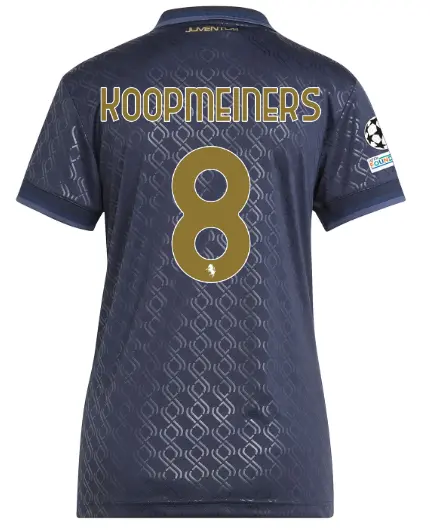 FC Juventus Turin Shop – Buy juventus third jersey 202425 – women – 8 – koopmeiners – champions league pack Jerseys & Accessories Online