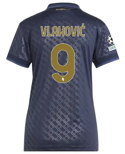 FC Juventus Turin Shop – Buy juventus third jersey 202425 – women – 9 – vlahoviĆ – champions league pack Jerseys & Accessories Online
